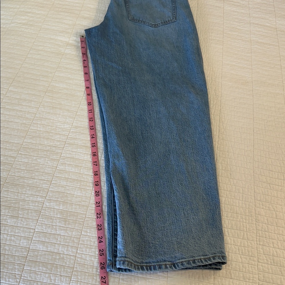 DAZE Jeans Size 30 Barrel Leg High Rise Light Wash Denim Statement - Picture 11 of 12